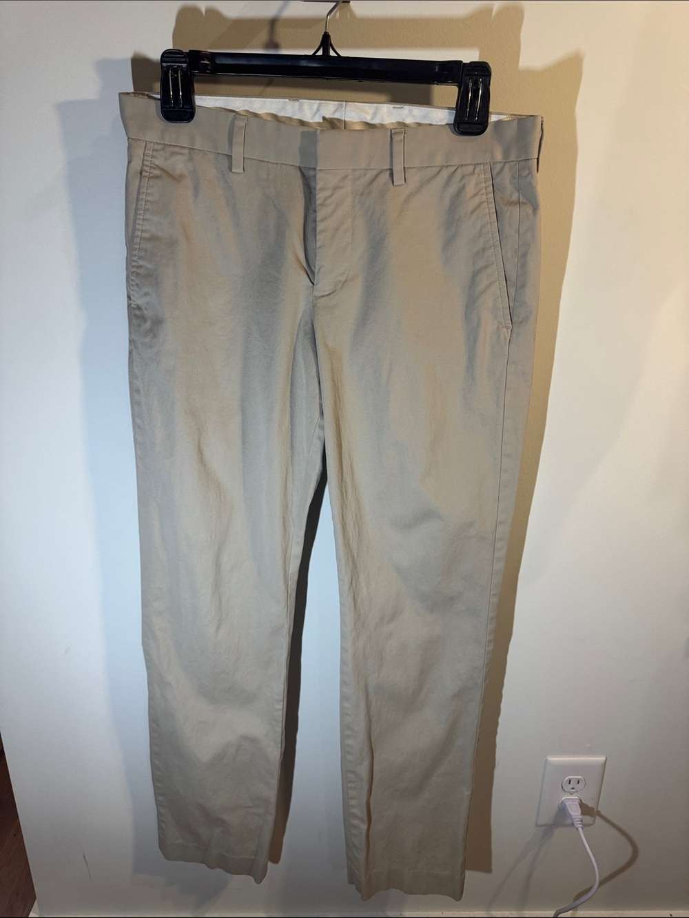 Express Slim Fit Khaki Chinos - Light Tan